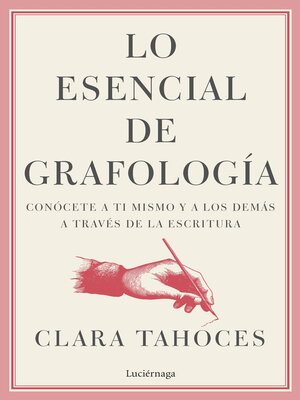 cover image of Lo esencial de grafología